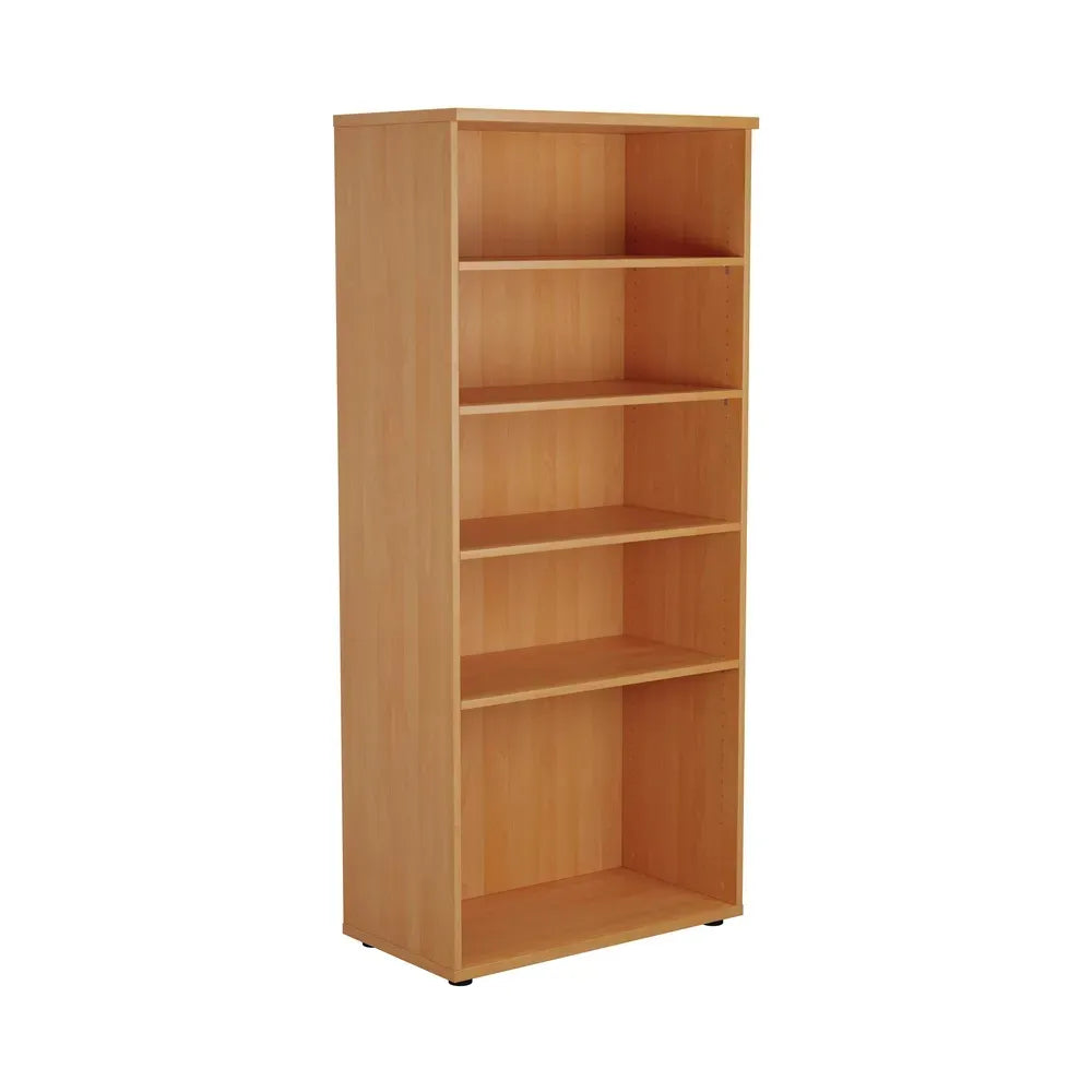 4 Shelf Beech Bookcase – Stylish Storage for Books and Decor