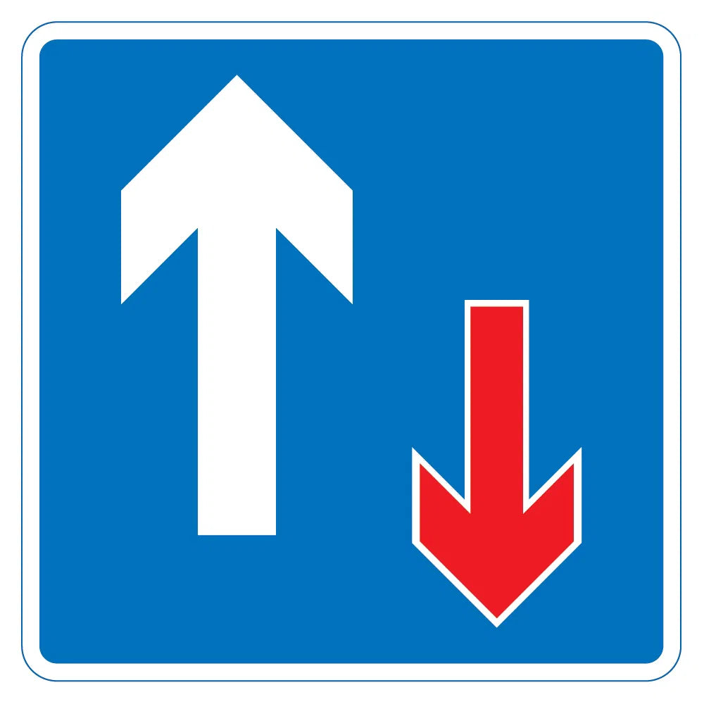 700 x 800mm Priority Sign - Black Plastic CR1 Quick Fit Sign