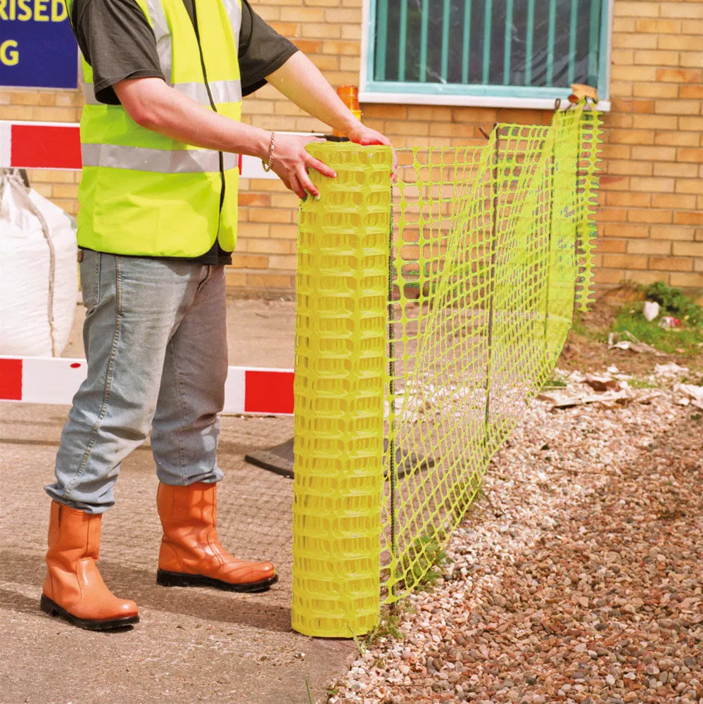 Barrier Fencing 1M x 50M | Durable Safety Fencing for Site Security