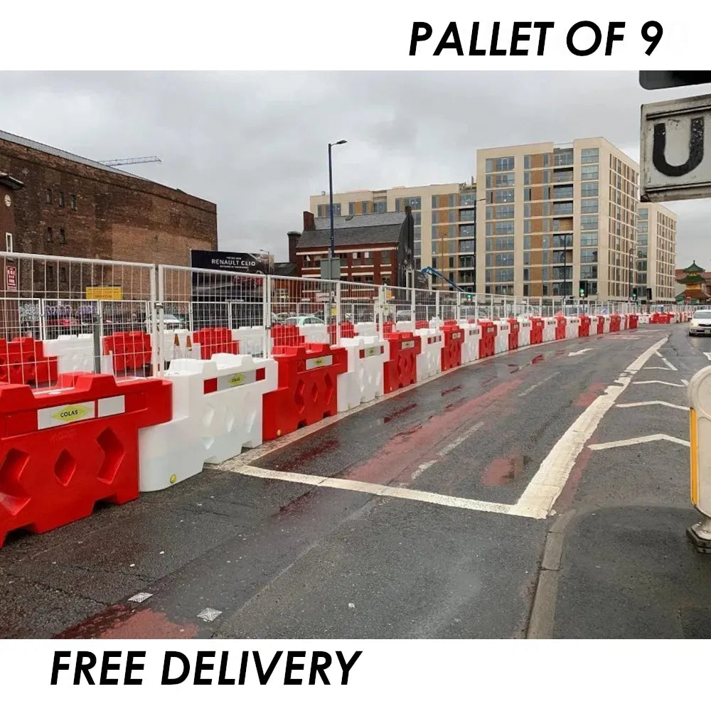 Bison Barrier - 1m x 800mm (Pallet of 9) | Durable Site Safety Barriers