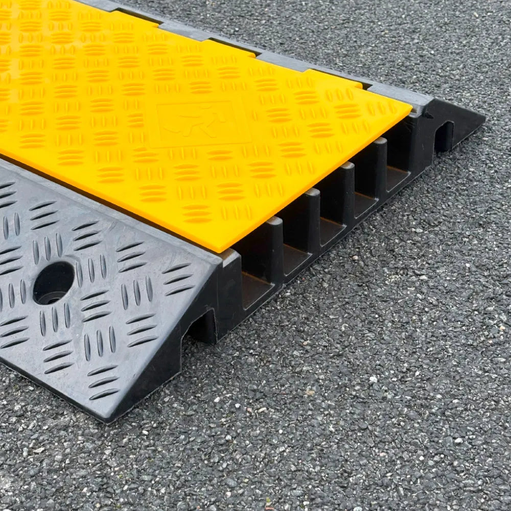 External Vehicle Cable Protector - 5 Channel - 900mm (L) x 600mm (D) x 80mm (H)
