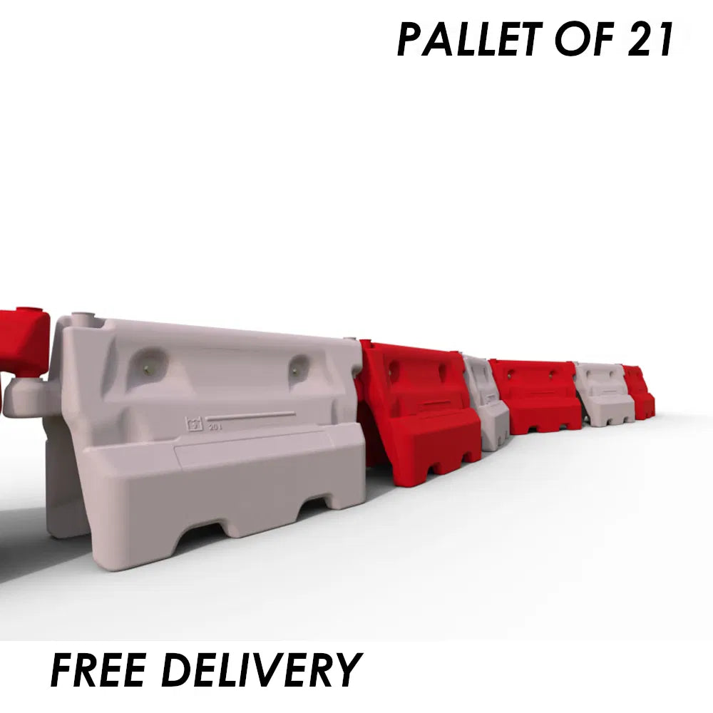 Melba HOG600 Barrier - 1m (Pallet of 21) | Durable Water-Filled Safety Barrier