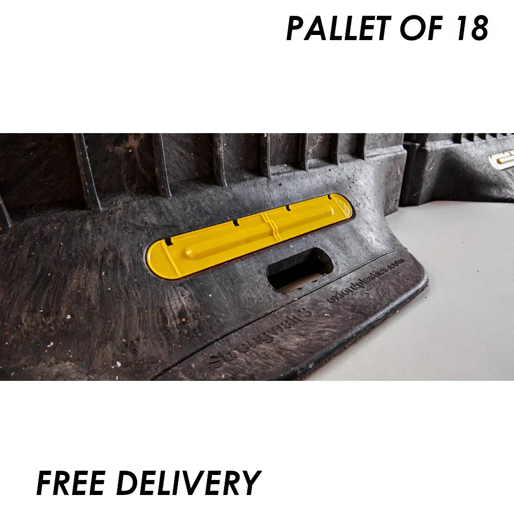 Oxford Strongwall Barrier - Base - 1m | Pallet of 18 Units for Secure Site Protection