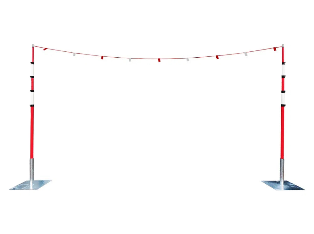 Goalpost Classic Kit 1 with Metal Bases & Bunting for Height Restriction Safety