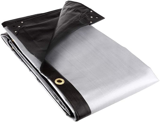270gsm Heavy Weight Black/Silver Tarpaulins
