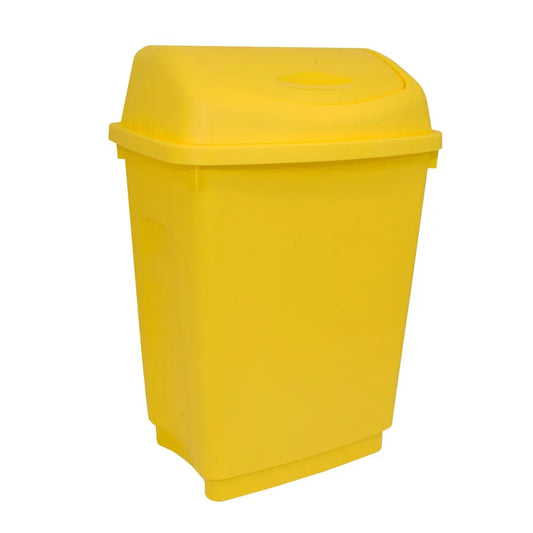 50 Litre Flip Top Bin – Yellow – Practical and Hygienic Waste Disposal
