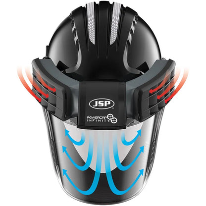 JSP PowerCap Infinity PAPR – Complete Unit, TH3 Rated (Black)