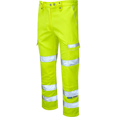 PR336LDS Women’s Hi-Vis Cargo Trousers with Kneepad Pockets
