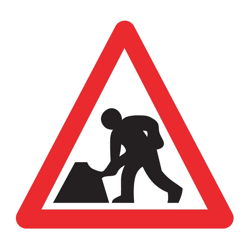 Road works - 750mm Triangle - Zintec Sign