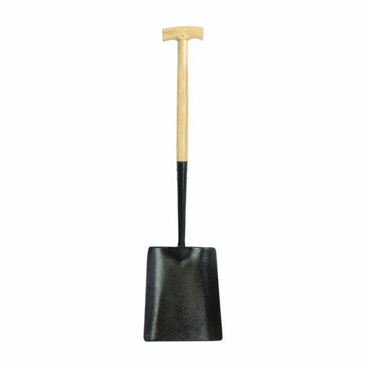 Solid Socket Square Mouth Shovel - T Handle