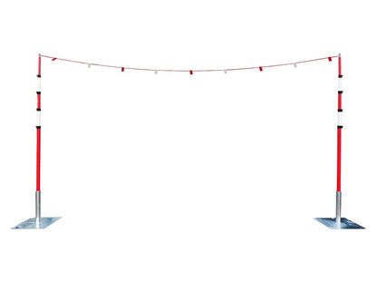 Goalpost Classic Kit 1 with Metal Bases & Bunting for Height Restriction Safety